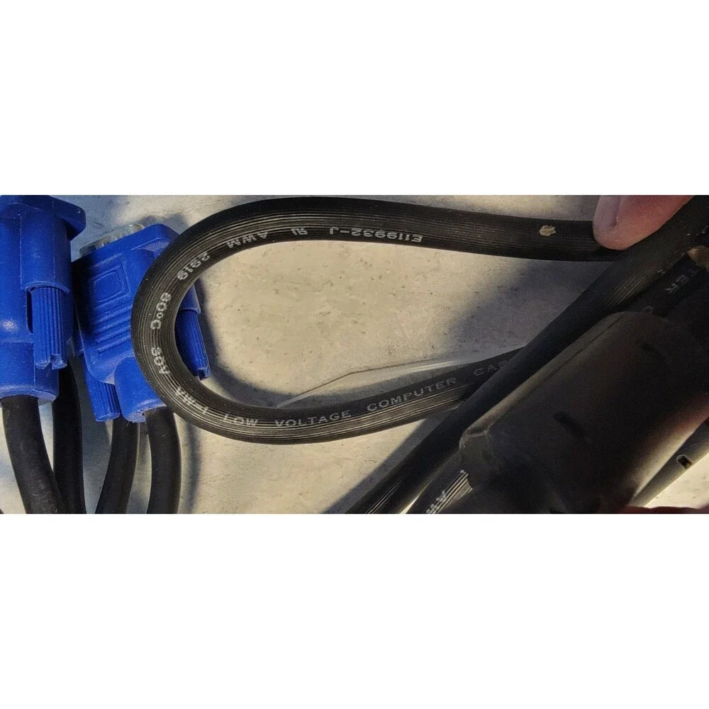 x2 Super SVGA/VGA Monitor Male to Male Extension Cable, 6ft - (Blue)